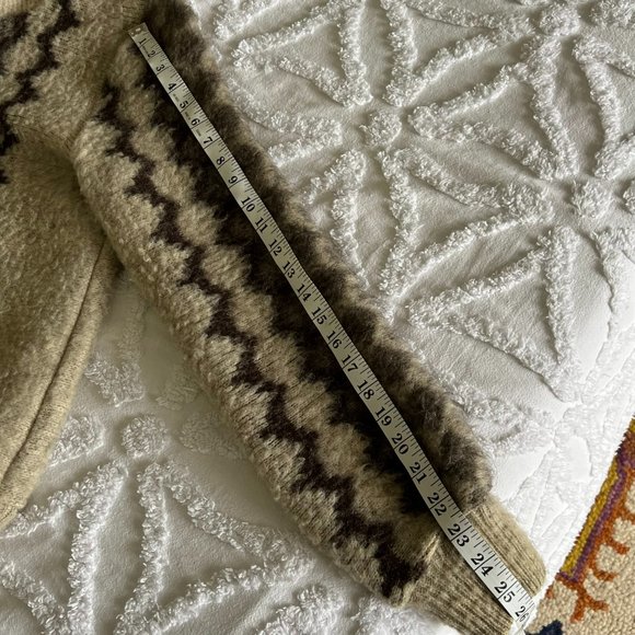 VINTAGE Polarknit Iceland Arctic Sheep Wool Zip Front Sailor Collar Jacket Rare - Picture 9 of 10